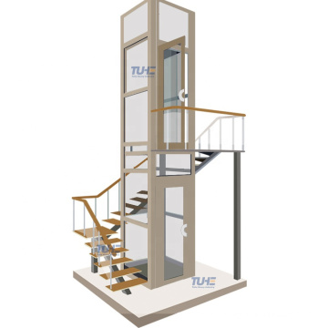 3-10m lifting height 300kg load home lift elevator hydraulic mini lift for home with cabin